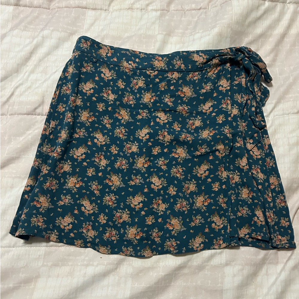Floral Wrap Skirt